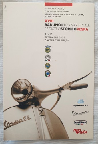 Cartolina vespa xviii raduno - cartolina,