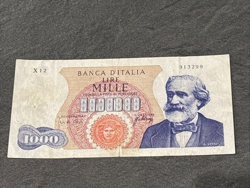 Banconota 1000 lire verdi - 1000,