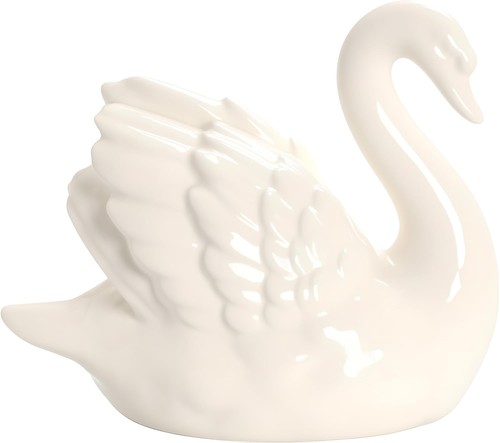 Statuina cigno ceramica