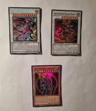YUGIOH! - DRAGO NOVA ROSSA + ARCIDEMONE DRAGO ROSSO +SOLDATO NERO - RARA SEGRETA