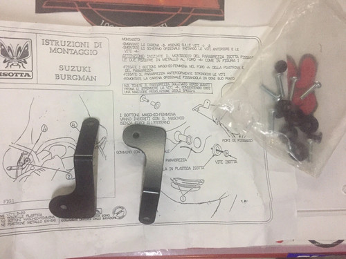 Kit staffe parabrezza - kit,