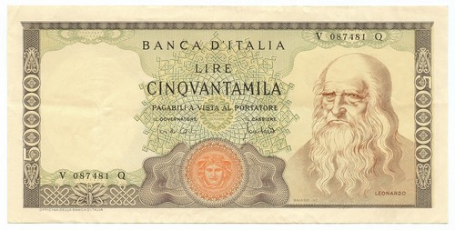 50000 lire banca italia - banca, d'italia