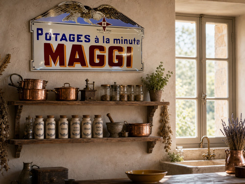 Plaque émaillée alimentaire