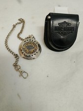 OROLOGIO DA TASCHINO FRANKLIN MINT PER HARLEY DAVIDSON tasca custodia in pelle
