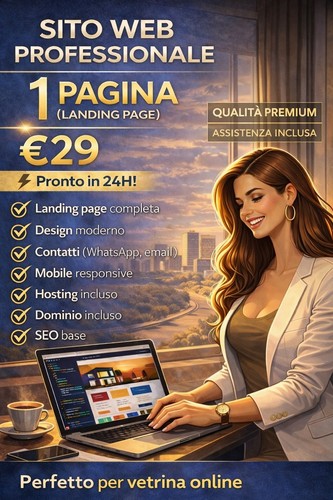 Sito web pagina - (landing), +
