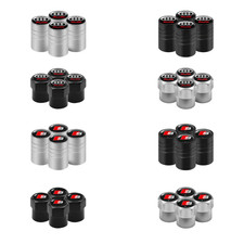 Set 4 Tappi Copri valvola Audi Cerchi Auto Sline Quattro A1 A3 A4 A5 A6 Q2 Q3 Q5