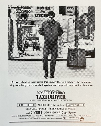 Taxi driver film - film, foglio