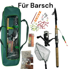 46 Pz. Set Pesca Completo Canna da Telescopica 2,40m Incl. Ruolo, Borsa E Retino