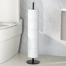 Porta carta igienica nera per