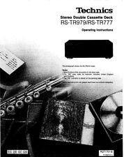 Technics RS-TR777 RS-TR979