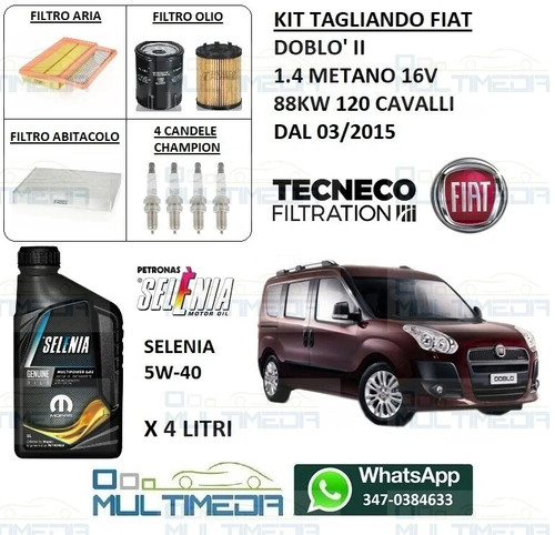 Tagliando candele olio - candele, selenia