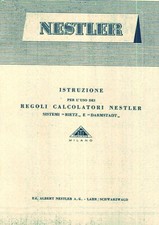 Regolo calcolatore Nestler Rietz e Darmstadt manuale istruzioni