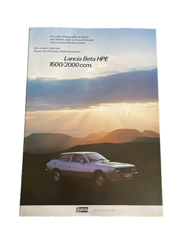 Brochure depliant lancia - depliant, beta
