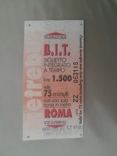 ROMA - ROME ITALY / Bigliett AUTOBUS TRENO 2000 - ATAC COTRAL / BUS TRAIN Ticket