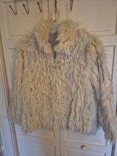 Giacca pelliccia di volpe blu