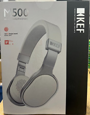 KEF M500 Cuffie On-Ear Hi-Fi - Alluminio/Bianco