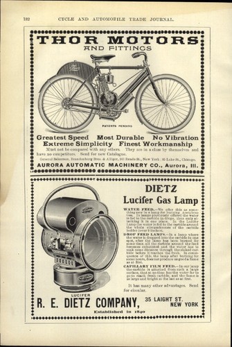 1903 carta pubblicitaria auto - 1903,