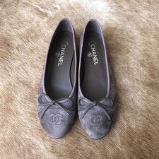 Ballerine Chanel in camoscio