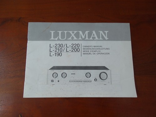 Luxman 230 220 - l-230, l-220