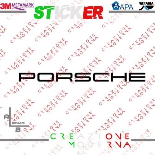 Adesivo sticker logo porsche - adesivo,