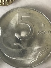Italian republic lire 1969 - 5,
