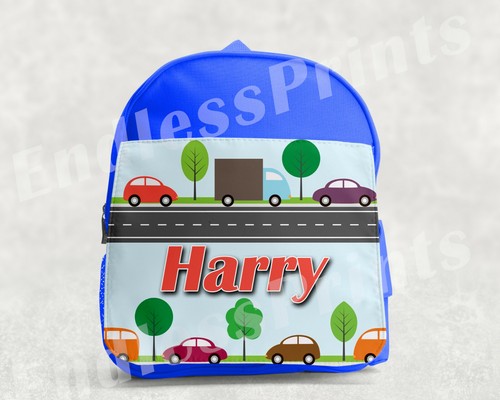 Zaino personalizzato auto blu - personalizzato,