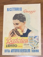 Ricettario OMAGGIO*Lievito BERTOLINI*Torino 1940