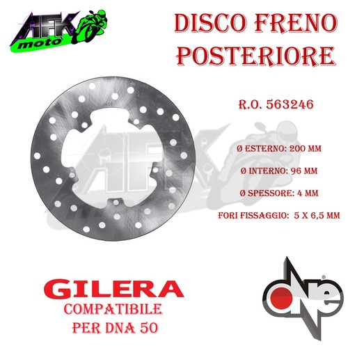Disco freno posteriore per - disco,