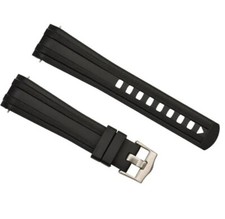 Cinturino in gomma curvo nero