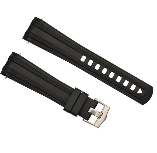 Cinturino gomma curvo nero - cinturino,