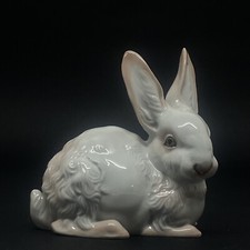 VINTAGE PORCELLANA ROSENTHAL ROHRING FIGURINA RABBIT CONIGLIO MADE IN GERMANY