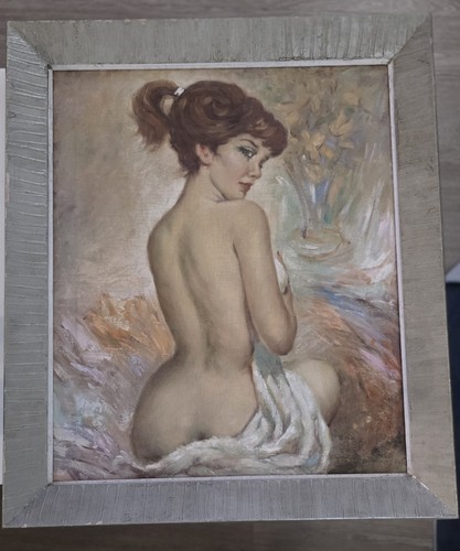 Donna testa rossa nuda vintage