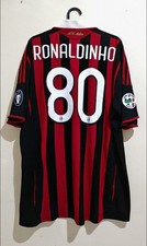 Maglia AC Milan 2009 2010  Home Ronaldinho 80 Size XL Campionato Serie A
