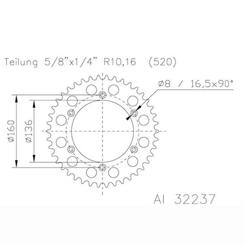 Corona alluminio passo - alluminio,
