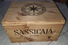 Sassicaia cassa legno vuota - sassicaia,