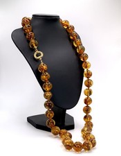 18kt Yellow Gold Natural Amber
