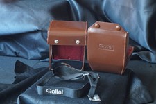 rolleiflex Rollei sl66 lens original case brown + strap rollei