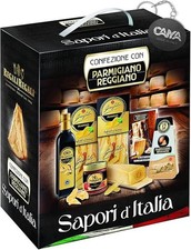 Le Cadeau Sapori d'Italia Scatola Regalo con 6 pezzi: Parmigiano Reggiano, Pasta