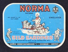 Vecchia etichetta NORMA Sild