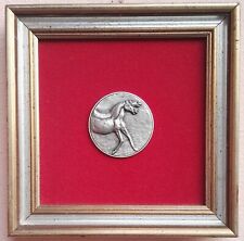Opera in bassorilievo BRUNO CASSINARI "CAVALLI" ARGENTO 