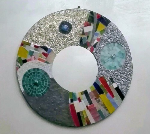Specchio muro mosaico - specchio, da