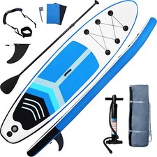 Tavola gonfiabile stand up paddle SUP con borsa e accessori, controllo surf, antiscivolo