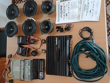 car stereo completo: Autoradio Alpine, amplificatore SONY 1000W,  altoparlanti