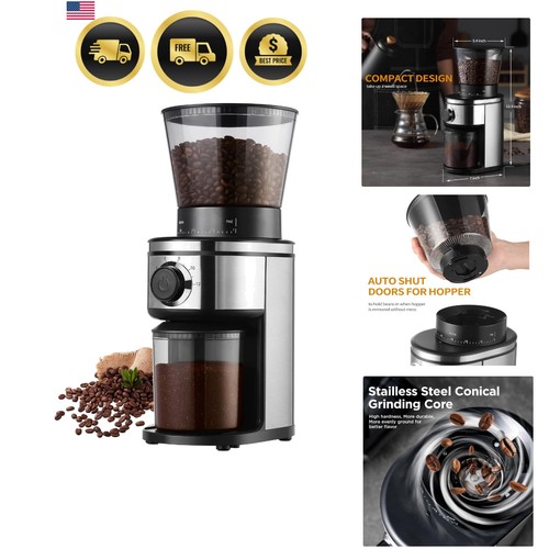 Macinacaffè burr acciaio inox - acciaio,
