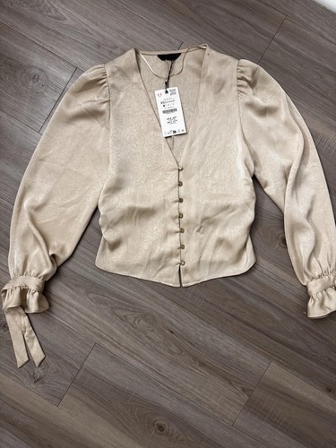 Blusa zara elegante - zara, con