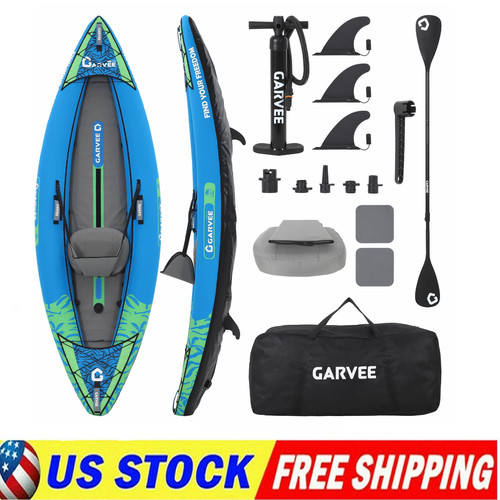 Single person inflatable kayak - person,