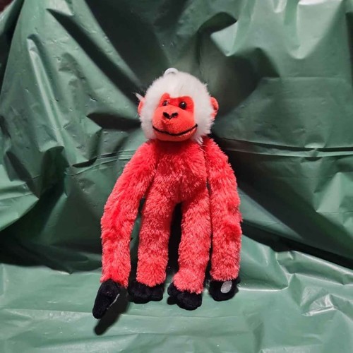 Peluche scimmia rossa - , capelli