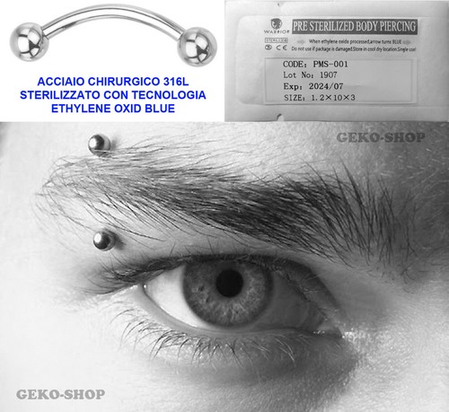 Piercing sopracciglio curvo - piercing,