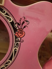 Chitarra acustica Gypsy numerata pink rosa metal limited edition rara svendita T