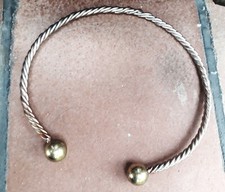 collana/ Torque celtico con terminali sferici